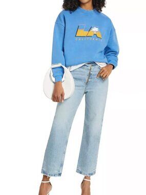 Frame Denim Light Blue Straight Leg Jeans sz24